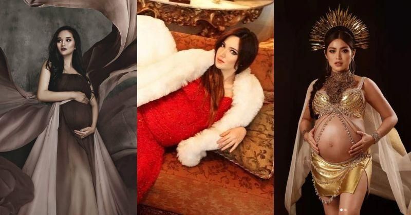 9 Foto Maternity Artis Bertema Dramatis yang Mewah